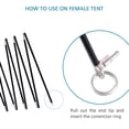 thumbnail image 3 of BRILLIANCE4U Tent Poles Replacement, Pre-Assembled 7001 Aluminum Tent Pole,  0.33”/8.5mm, 176.7 in /14f' 8.7" 1 Pole Pack, 3 of 7
