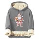 thumbnail image 2 of Sudadera con capucha para hombre, informal, a la moda, con estampado navideño, de manga larga y bolsillo, de poliéster, 2 of 4