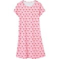 thumbnail image 7 of DAKIMOE Cotton Nightgowns for Women Soft Cotton Short Sleeve Night Shirts Womens Print Sleep Shirts Loose Comfy Pajamas Sleepwear, 7 of 7
