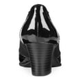 thumbnail image 4 of KAREN SCOTT Womens Black Padded Tasseled Terrie Round Toe Block Heel Slip On Pumps Shoes 5.5, 4 of 4
