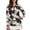 Brown Cow Pattern, variant on Uorisanigo White Daisy Womens Golf Shirt with Zipper Stylish Relaxed Women's Long Sleeve Athletic Shirts Quick Dry Comfortable Long Sleeve Workout Tops