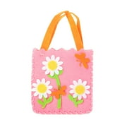 Guvpev DIY Craft Sewing Felts Handbag Kit Christmas Candy Gift Bags Kids Sewing Toys - As Shown