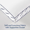thumbnail image 2 of Dearfoams Cozy Gusseted Bed Pillow 2PK Standard, White, 2 of 6