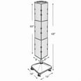 thumbnail image 2 of Four-Sided Pegboard Floor Display on Wheeled Revolving Base. Spinner Rack Tower. Panel Size: 8"W x 60"H, 2 of 5