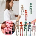 thumbnail image 2 of 3D Skeleton Magnets for Fridge,Unique Funny Full Body Skeleton Fridge Magnets with Movable Joints for Kitchen, Office and Locker Halloween Decoration (White), 2 of 7