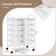 thumbnail image 3 of Carrito Móvil Costway Multiusos con 10 cajones Organizador de Herramientas 65,5 x 37 x 87 cm, 3 of 10