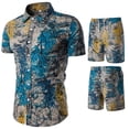 thumbnail image 1 of Men's T-shirts Mens Crewneck Graphic Print Tee Shirt and Shorts Slim Fit Tshirts Short Sleeve T Shirt Workout Casual Beach Vacation Summer Tees Shirts for Men Man Teen Boys, 1 of 2