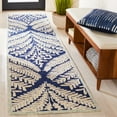 thumbnail image 2 of SAFAVIEH Capri Proinsias Leaves Wool Runner Rug, Navy/Ivory, 2'3" x 7', 2 of 6