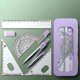 thumbnail image 2 of Math Geometry Set Stationery | School Stationery Ruler Set | School Supplies Geometry - Rulers - (Purple), 2 of 5