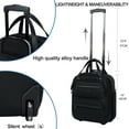 thumbnail image 4 of KROSER 16-Inch Quilt Softside Underseat Carry On Luggage , Black, 4 of 7
