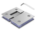 thumbnail image 1 of Heavy Duty 180 Degree Glass Door Cabinet Showcase Cabinet Clip Glass Shower Door Hinge Replacement, 1 of 3
