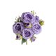 thumbnail image 1 of Flores Artificiales para Al Aire Libre 5 Ramas Philippos Rose Bouquet Simulado de Seda Flor Rosa Mesa Decoración Del Hogar 32cm Seda Blanca Flores Artificiales Ramo de Boda Rosas Flores Artificiales, 1 of 6