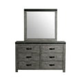 thumbnail image 3 of Picket House Furnishings Montauk 6-Drawer Wood Dresser & Mirror Set in Gray, 3 of 7