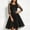 c01Black, variant on Women's 3/4 Sleeve Round Neck High Waist A-line Dress Sequined Wedding Guest Cocktail Tea Party Vintage Evening Dress Pink XXL