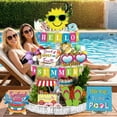thumbnail image 6 of 22-Piece Summer Themed Layered Tray Decor Set, Tropical Wooden Centerpiece Ornament, Tabletop Display for Kitchen Living Room Patio Party Decoration, 6 of 7