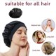 thumbnail image 2 of Hat Gorro para Dormir, Gorro De Satén con Banda Elástica Ancha, Gorro De Dormir Suave Satinado, Gorro De Seda para el Cuidado del Cabello Rizado (A)…, 2 of 4