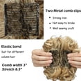 thumbnail image 4 of Peignes d'Extension de Chignon Court, Bouclé et Désordonné, Pince à Queue de Cheval, Chouchou, Pièces de Cheveux pour Femmes, 4 of 6