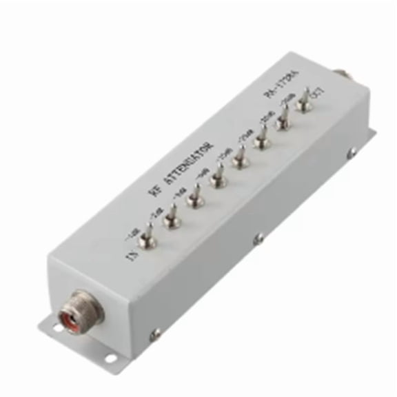 0 - 82DB VARIABLE/ STEP ATTENUATOR 50 OHM for Ham Radio Transmitter 0.25W Practical Metal Tools Accessories,1 x Attenuator (0 - 82DB)