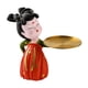 thumbnail image 2 of Bandeja de Almacenamiento de Figuritas de Niña China, Estatua de Resina, Anillo de Joyería, Escultura, Soporte para Manualidades para Escritorio, Rojo Macarena Bandeja de almacenamiento de estatuas, 2 of 6