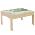 thumbnail image 3 of Teamson Kids Preschool Play Lab 85-Piece Wooden Train Table & Town Playset, 3 of 15