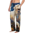 thumbnail image 6 of Sikiie Vintage Starry Sky Labrador Mens Pajama Pants Sleep & Lounge Pants, PJ Bottoms With elastic waistb and Pockets Small, 6 of 6