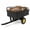 Black and Yellow, variant on Heavy Duty Utility Trailer for ATV & Lawn Mower, 750 lbs 15 Cu.Ft Steel Garden Dump Cart with Removable Sides, Pneumatic Tires & Quick Dump Pull Behind for Tractor UTV