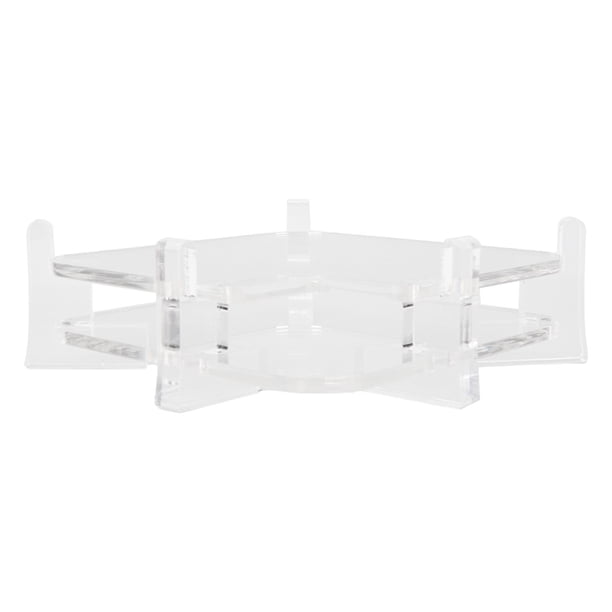Soporte De Escritorio Acrílico, 5 Pilares Resistentes Soporte Para Computadora De Escritorio Exterior Brillante Acceso Conveniente Para Mini M4 Pro 2024