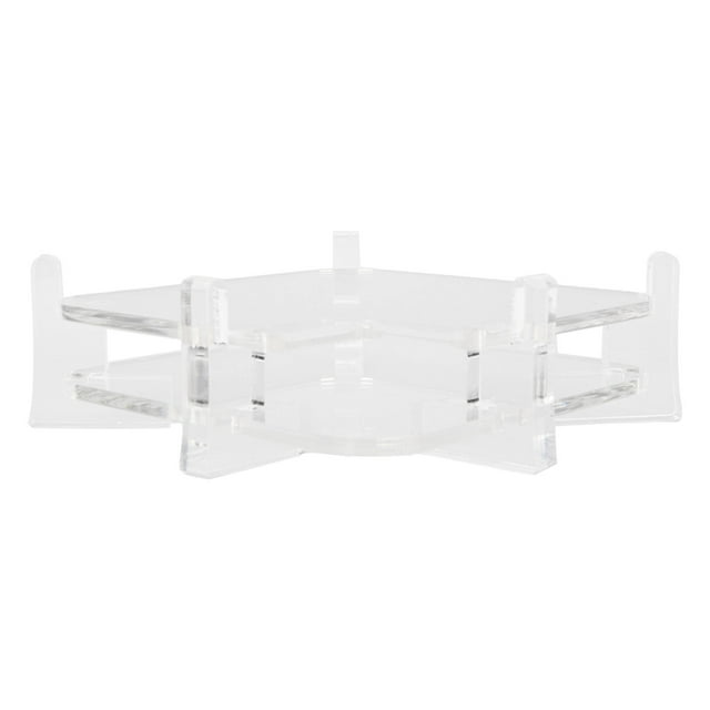 Soporte De Escritorio Acrílico, 5 Pilares Resistentes Soporte Para Computadora De Escritorio Exterior Brillante Acceso Conveniente Para Mini M4 Pro 2024