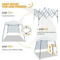thumbnail image 6 of Yaheetech 8x8 ft Pop-Up Canopy Tent with 1 Side Panel and Carry Bag for Camping, White, 6 of 7