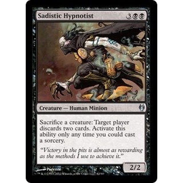 Magic The Gathering Sadistic Hipnotist Duel Decks Izzet vs golgari Magic The Gathering 79716300