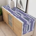 thumbnail image 4 of Purple Gray Table Runner - 48 Inch Long, Kitchen Dining Table Runner Dresser Scarves, Vintage Farmhouse Ombre Wooden Grain Farmhouse Decor for Coffee Tables Wedding Party Banquet, 4 of 8