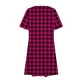 thumbnail image 4 of Amzcrzy Robe Midi Décontractée pour Femmes, Robe d'Été de Plage à Rayures, Robe T-Shirt Graphique à Manches Courtes, Col Rond, Robe Hawaïenne de Vacances, Robes d'Été Fluides P-2TG, 4 of 6