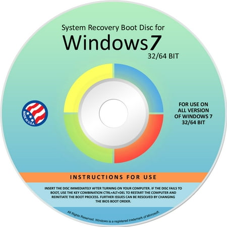 Ralix Reinstall DVD For Windows 7 All Versions 32/64 bit. Recover, Restore, Repair Boot Disc, and Install to Factory Default will Fix PC (Best Registry Repair Program Windows 7)