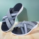 thumbnail image 3 of Sandalias Playa Informales Sin Cordones Con Cojín Grueso para Mujer Correa Cruzada Ancha Punta Abierta Ligeras El Verano, 3 of 9