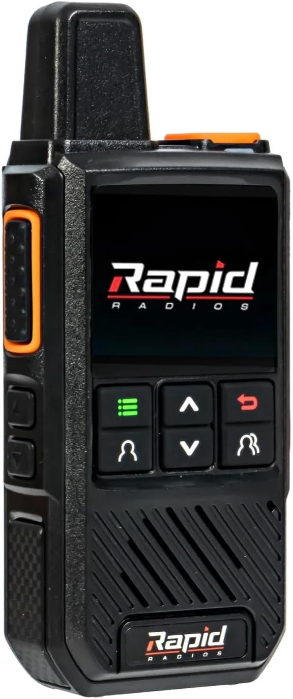 Rapid Radios Nationwide LTE Walkie-Talkie, Two-Way Radio, Unlimited Range POC, 2 pack