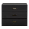 thumbnail image 2 of Furniture of America Rivor Modern Wood 3-Drawer Tall Nightstand, Black, 2 of 18