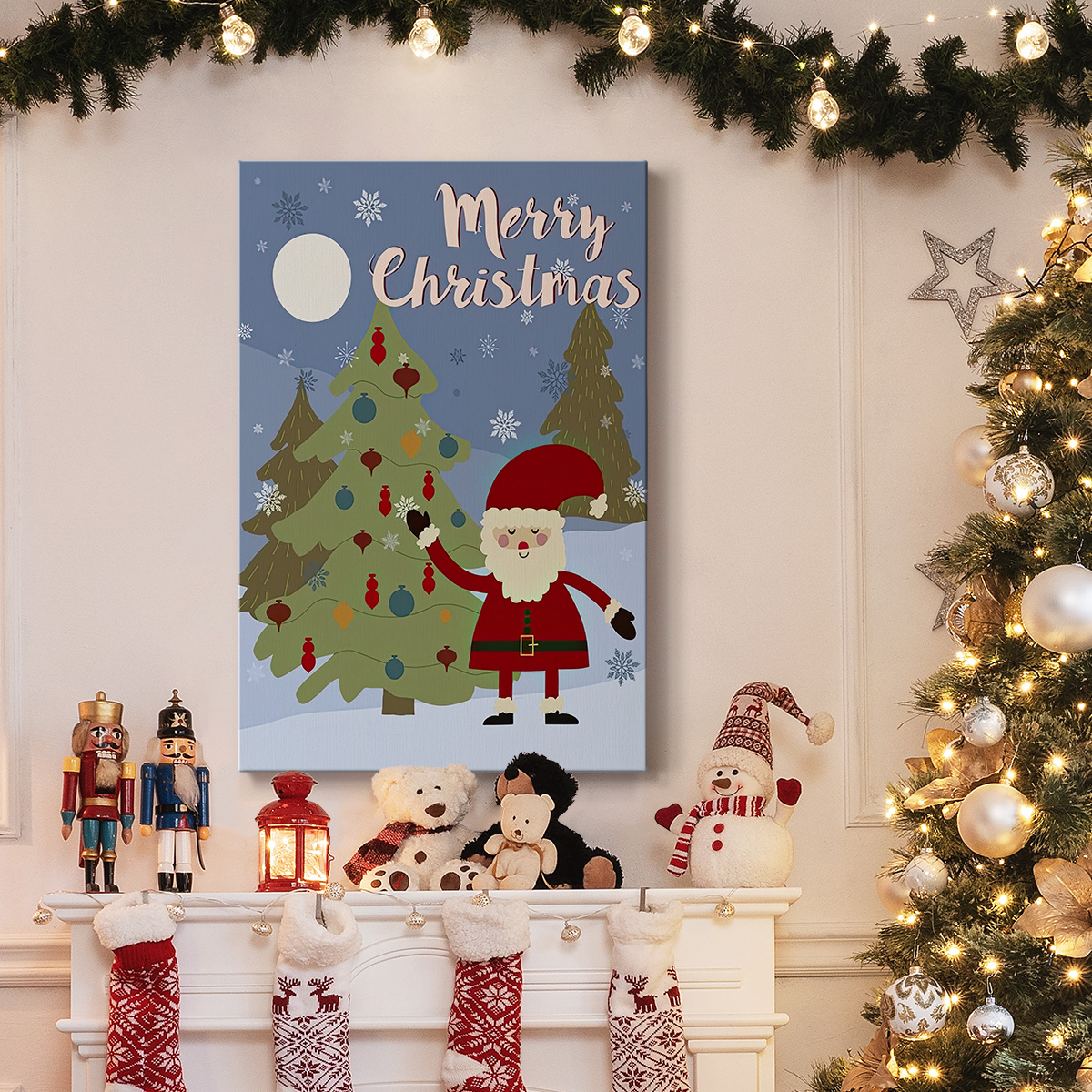 Winer Santa I- Gallery Wrapped Canvas