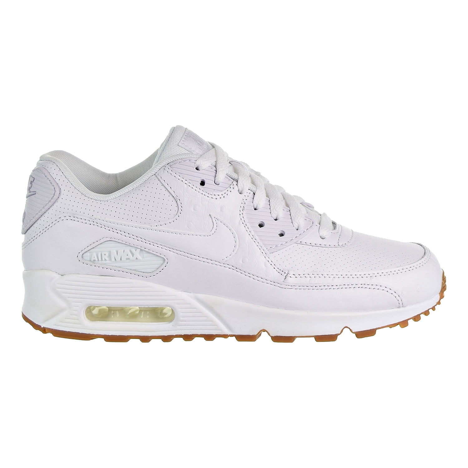 stilte Spectaculair kwaad Nike Air Max 90 Leather PA Men's Shoes White/White/Gum Light Brown  705012-111 - Walmart.com