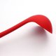 thumbnail image 5 of Cucharas de sopa de una sola pieza para el hogar, herramienta para restaurante, cucharas para revolver, de silicona, grandes, antiadherentes, color rojo, 5 of 6