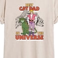thumbnail image 3 of Masters of the Universe - Best Cat Dad Oversized Graphic T-Shirt, 3 of 5