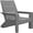 Gray, variant on Krikacy Outdoor Adirondack Chair,All-Weather HIPS Plastic Spacious Chair for Fire Pit Patio, Black