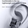 thumbnail image 3 of Metal In-ear Headphones Music Earbuds with Microphone Wire-controlled Game Headset Silver, 3 of 4