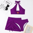 thumbnail image 5 of KIHOUT Bikini Sets Two Piece Sports Swimsuit for Women Ladies Split Body Solid Bikinis Sets, 5 of 5