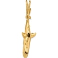thumbnail image 4 of 14K Yellow Gold Hollow Polished 3-D Hanging Shark Pendant (56 X 18) Made In Peru c2614, 4 of 6