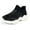 sneakers 165#Black, variant on WAYUTE Girls Sneakers Flat Thick Bottom Lightweight Non Slip Lace Up Hook Loop Mesh Upper Breathable Walking Shoes Casual Daily Wear