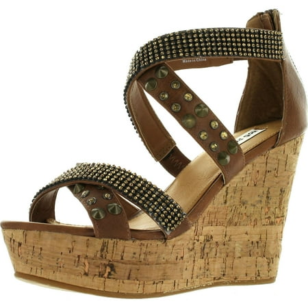 Not Rated Women's Cant Get Enough Wedge Sandal, Tan, (Best Way To Get An Even Tan)