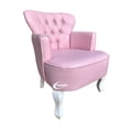 thumbnail image 1 of Sillón Individual Vintage MARDAM Vinipiel Rosa, 1 of 3