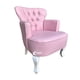 thumbnail image 1 of Sillón Individual Vintage MARDAM Vinipiel Rosa, 1 of 3
