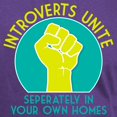 thumbnail image 3 of CafePress - Introverts Unite Dark T Shirt - Men's Classic Graphic Cotton T-Shirt, 3 of 4