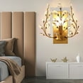 thumbnail image 5 of Bedroom Crystal Wall Light Fixture Candle Sconces Modern Vanity Wall Lamp E14, 5 of 19
